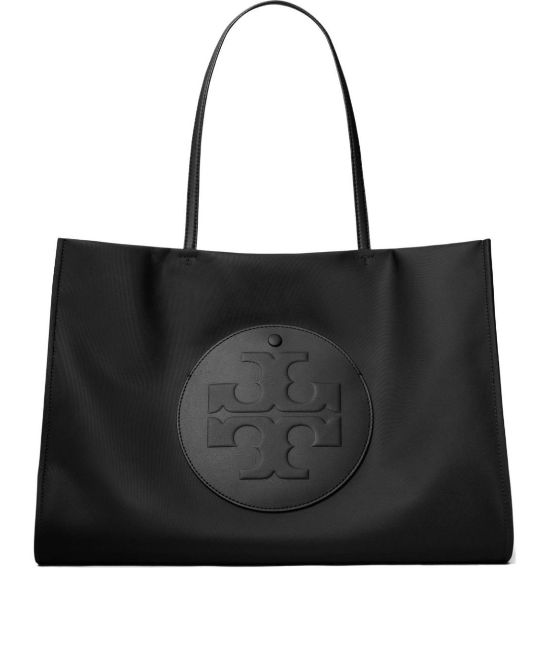 TORY BURCH Черная синтетическая сумка тоут, фото 1