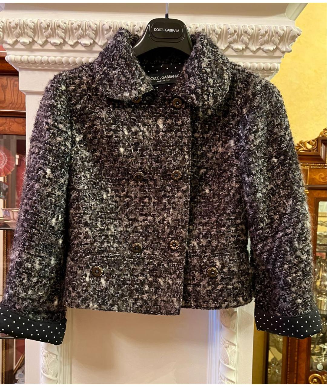 DOLCE&GABBANA Коричневый кашемировый жакет/пиджак, фото 6