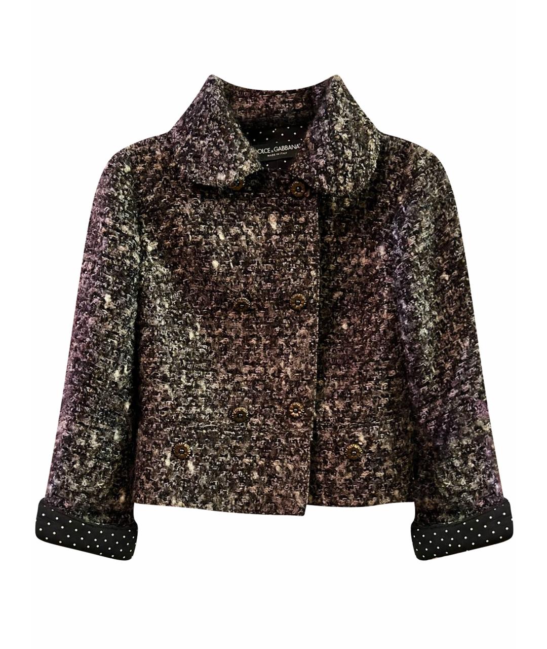 DOLCE&GABBANA Коричневый кашемировый жакет/пиджак, фото 1