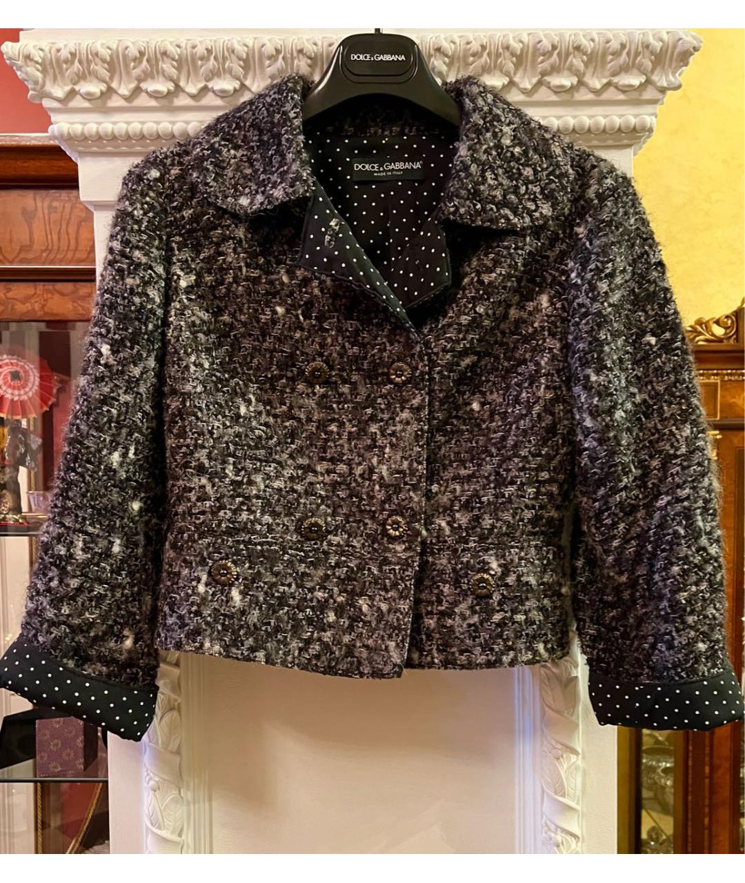DOLCE&GABBANA Коричневый кашемировый жакет/пиджак, фото 2