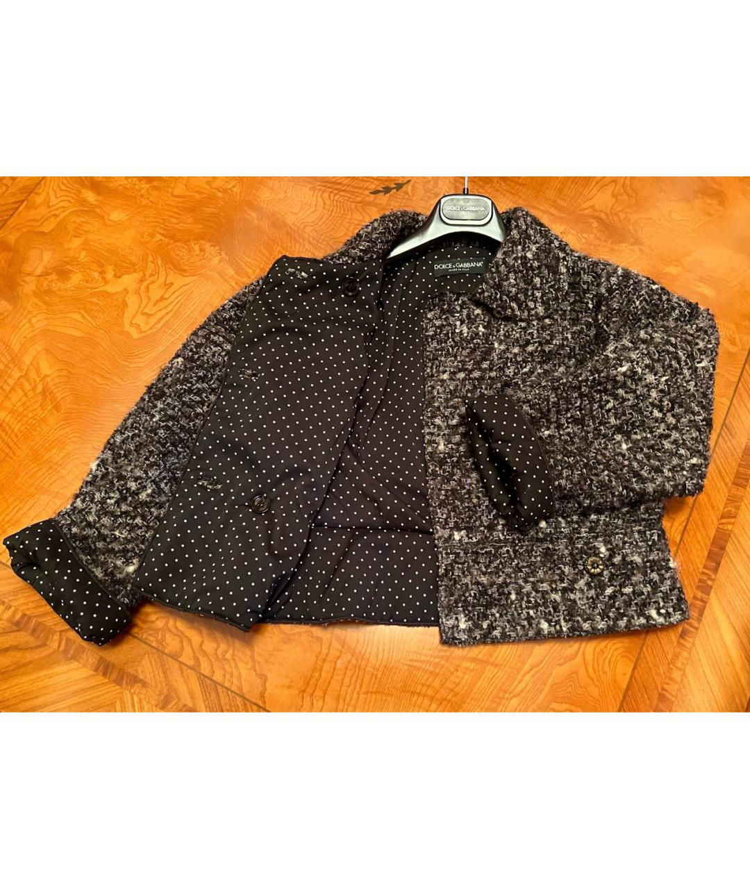 DOLCE&GABBANA Коричневый кашемировый жакет/пиджак, фото 4