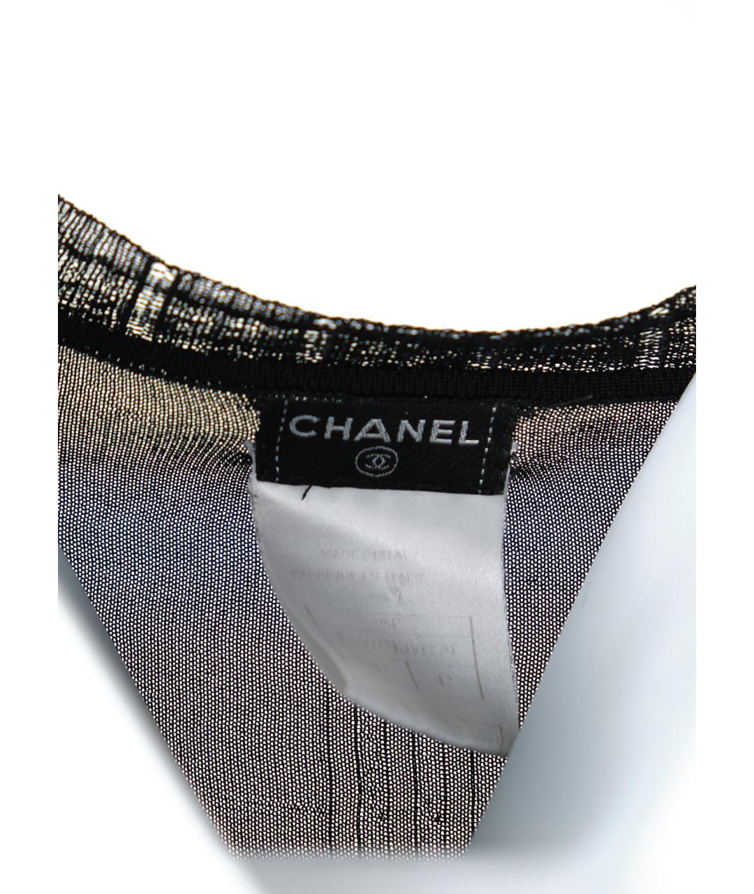 CHANEL Черная вискозная блузы, фото 3