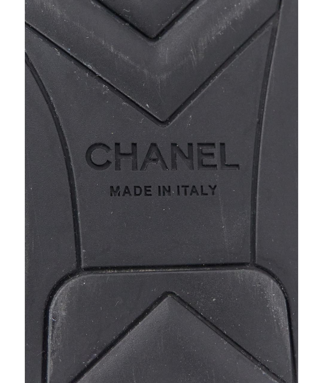 CHANEL Черные ботинки из лакированной кожи, фото 5