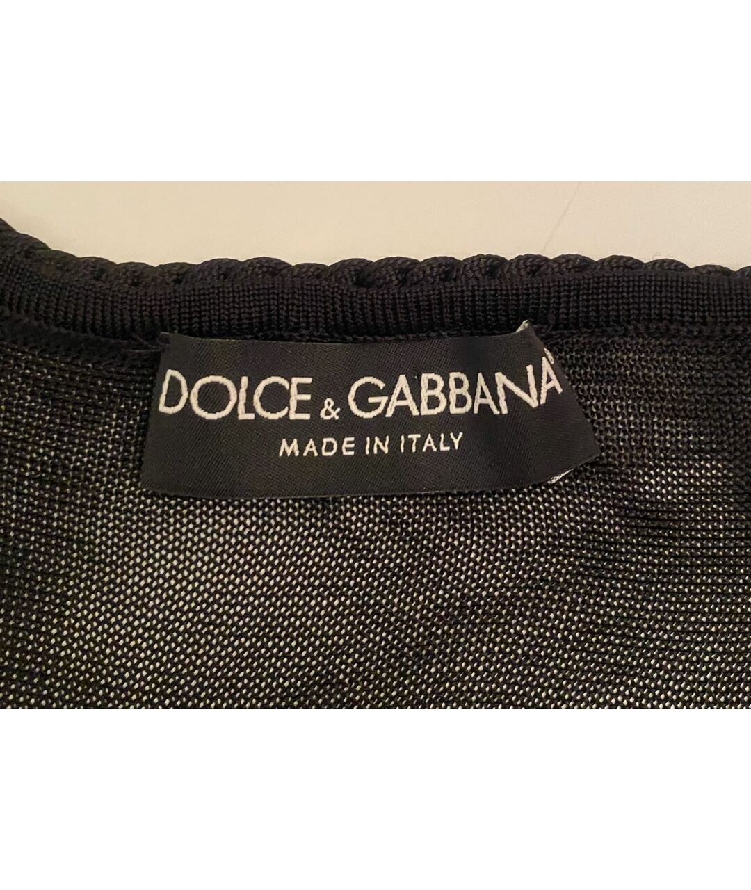 DOLCE&GABBANA Черный вискозный кардиган, фото 3