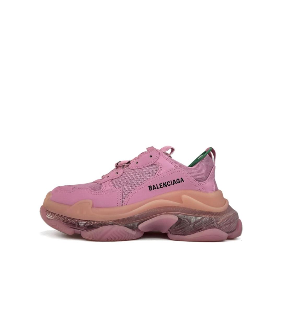 BALENCIAGA Розовые замшевые кроссовки, фото 7
