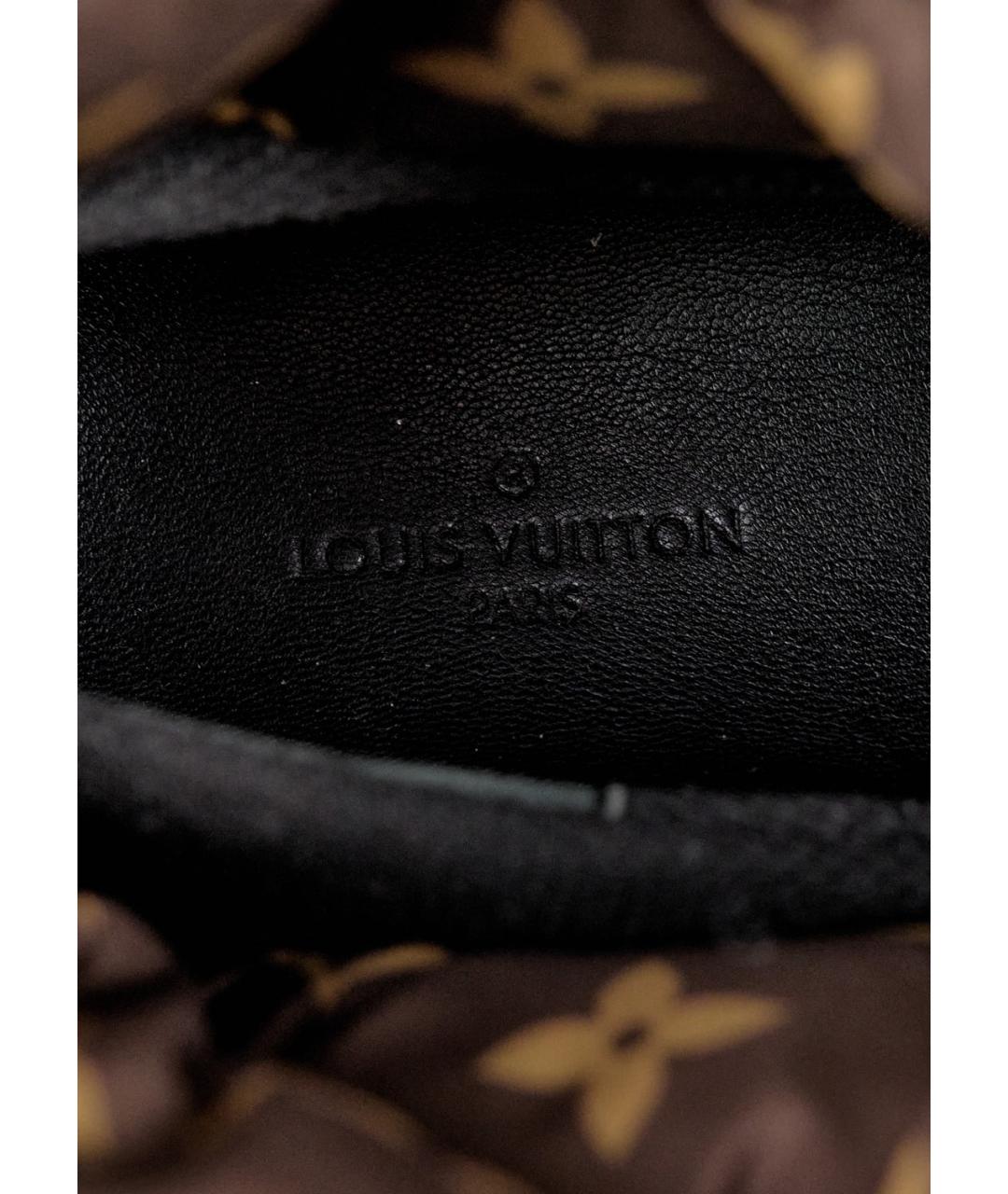 LOUIS VUITTON Черные текстильные ботинки, фото 5