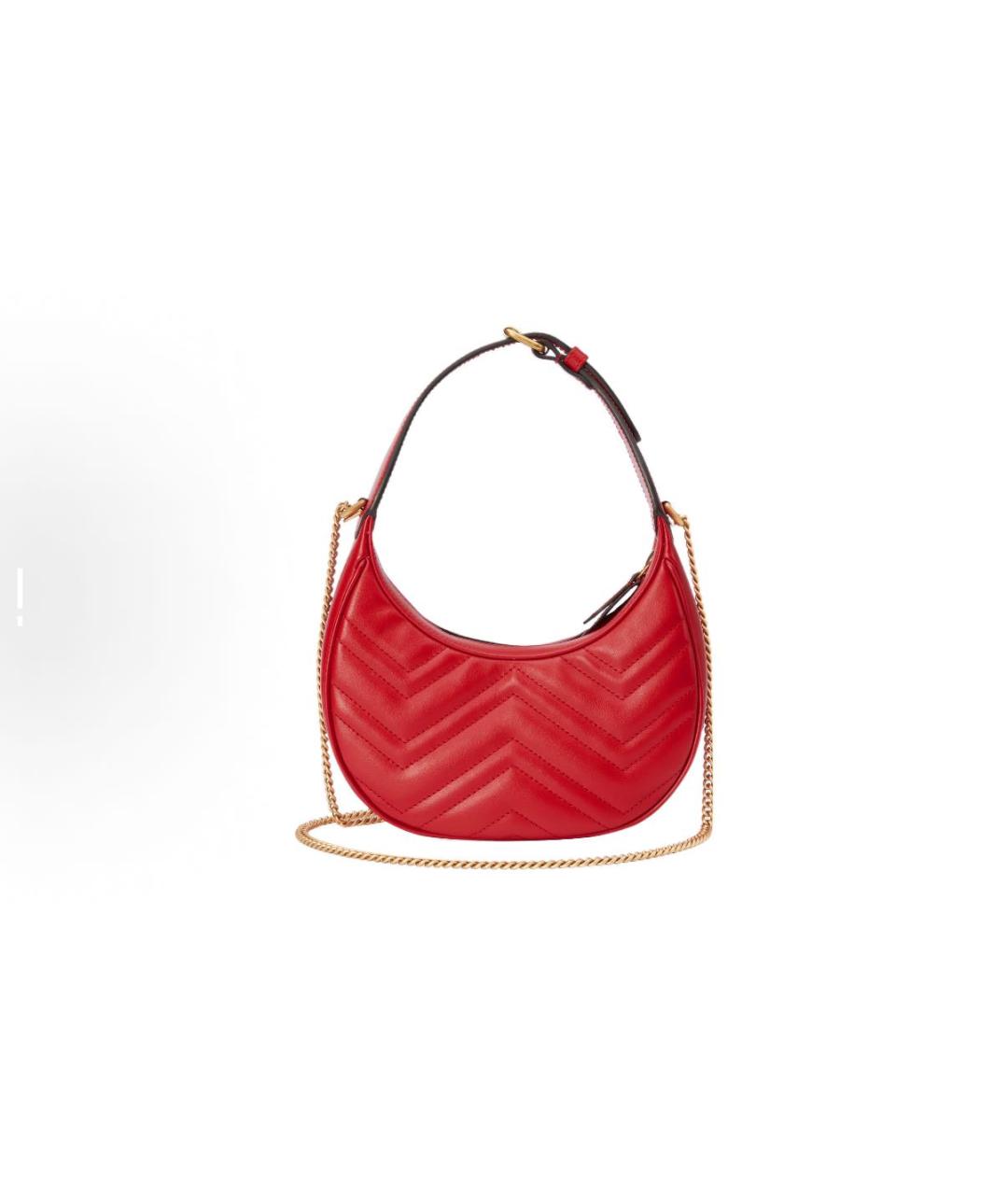 GUCCI Красная кожаная сумка с короткими ручками, фото 3