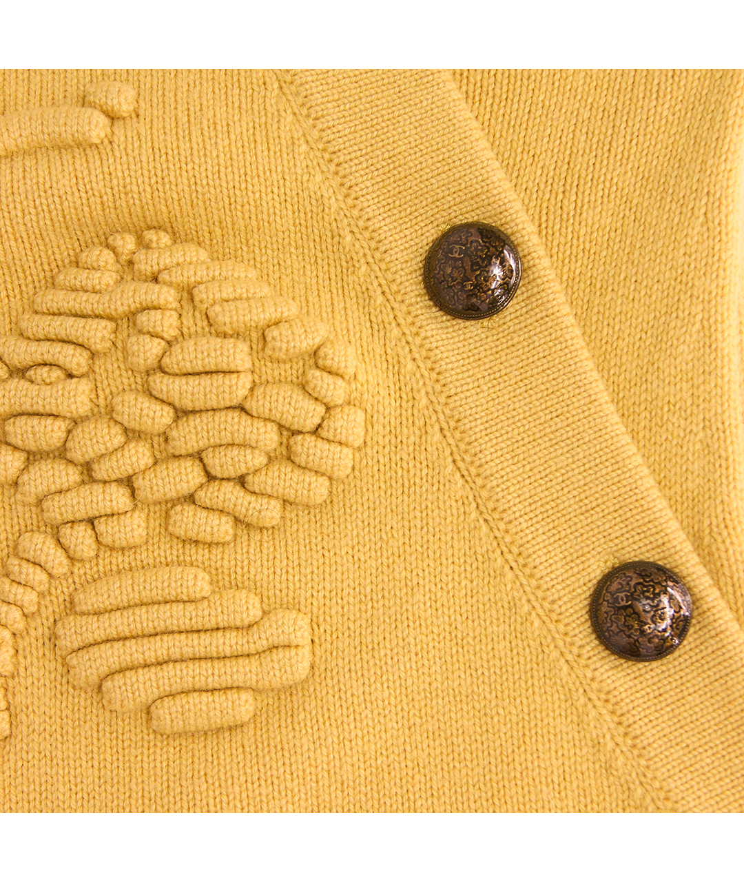 CHANEL PRE-OWNED Желтый кашемировый джемпер / свитер, фото 5