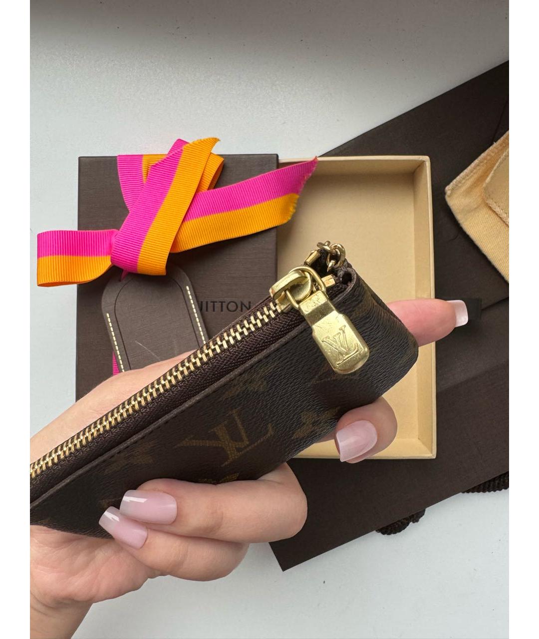 LOUIS VUITTON Коричневая ключница, фото 3