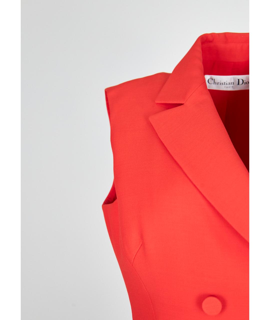 CHRISTIAN DIOR Красный жилет, фото 5