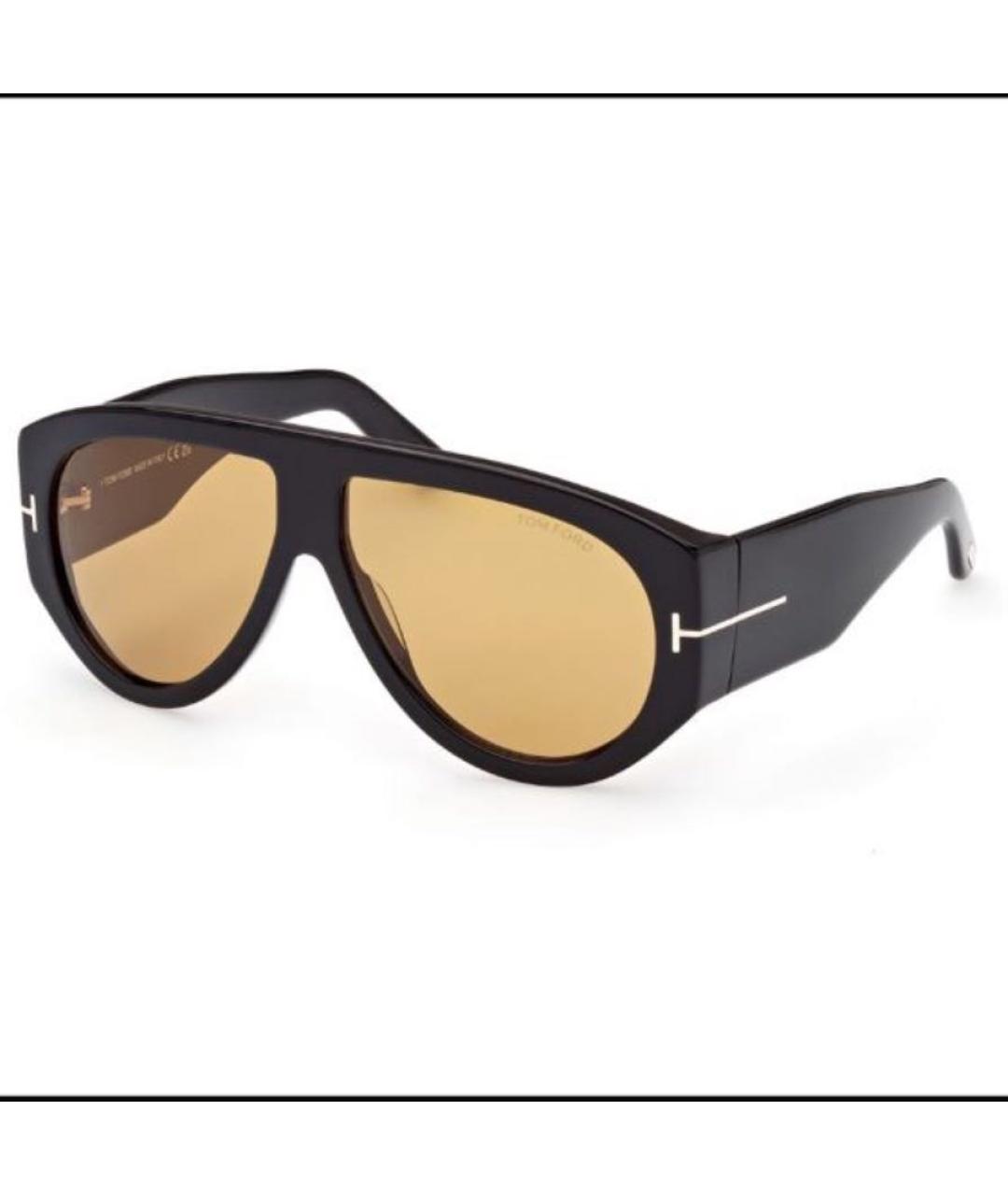 TOM FORD Черные пластиковые солнцезащитные очки, фото 4