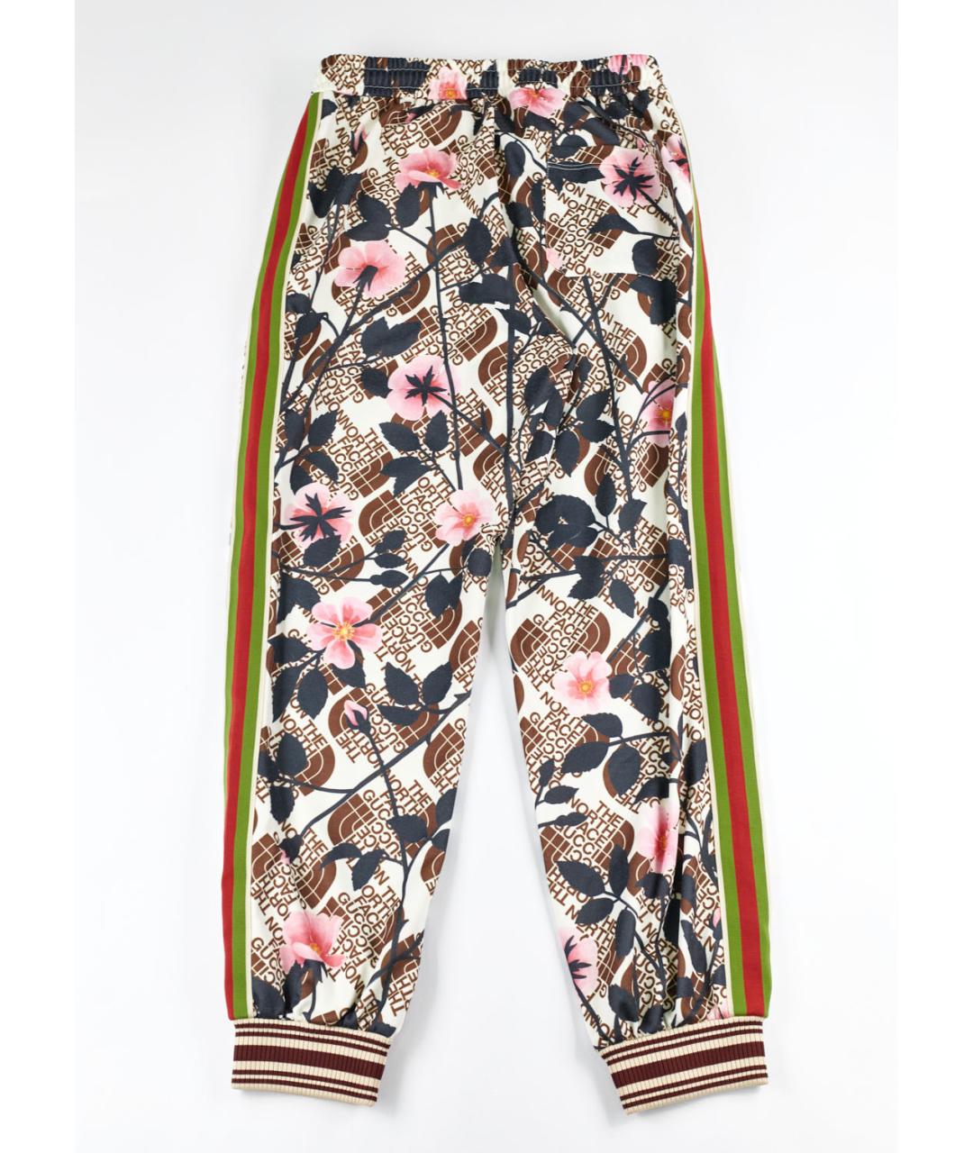 GUCCI Мульти полиэстеровые брюки широкие, фото 2
