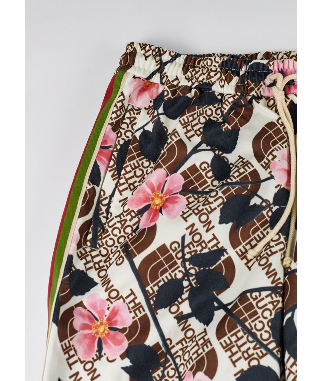 GUCCI Мульти полиэстеровые брюки широкие, фото 5