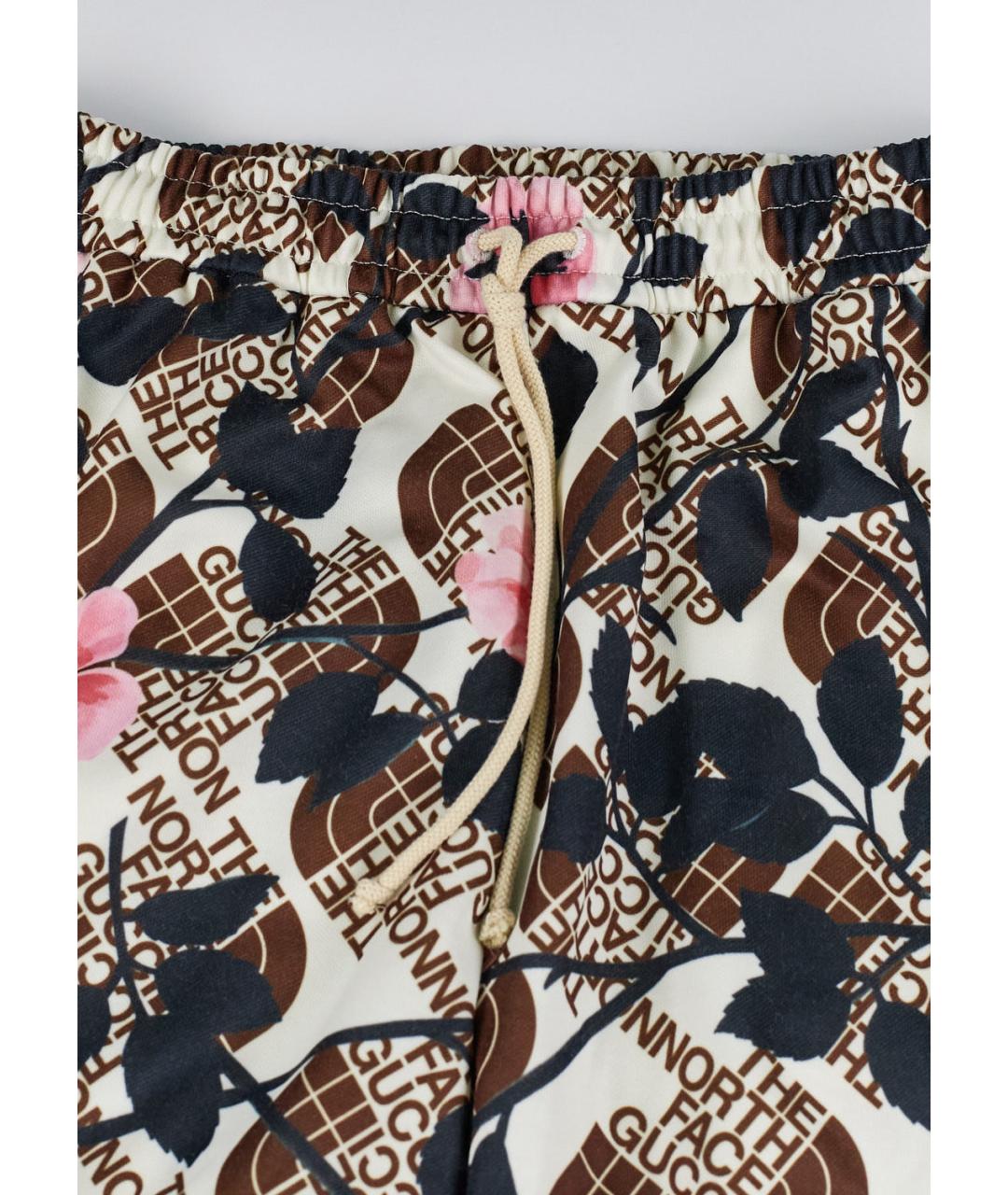 GUCCI Мульти полиэстеровые брюки широкие, фото 4