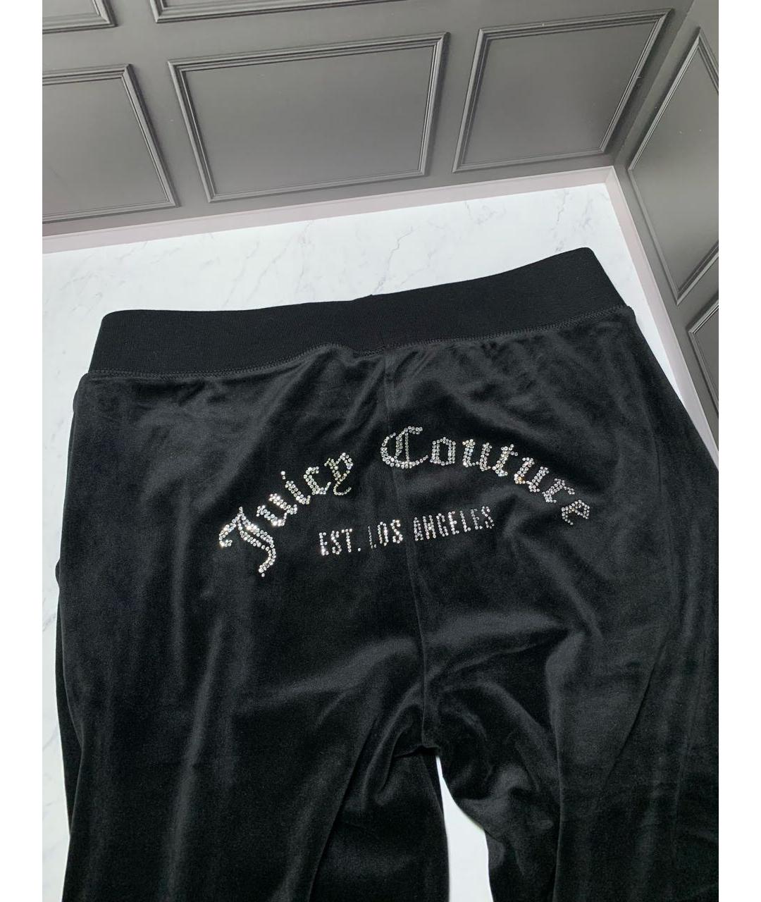 JUICY COUTURE Черные велюровые спортивные брюки и шорты, фото 6