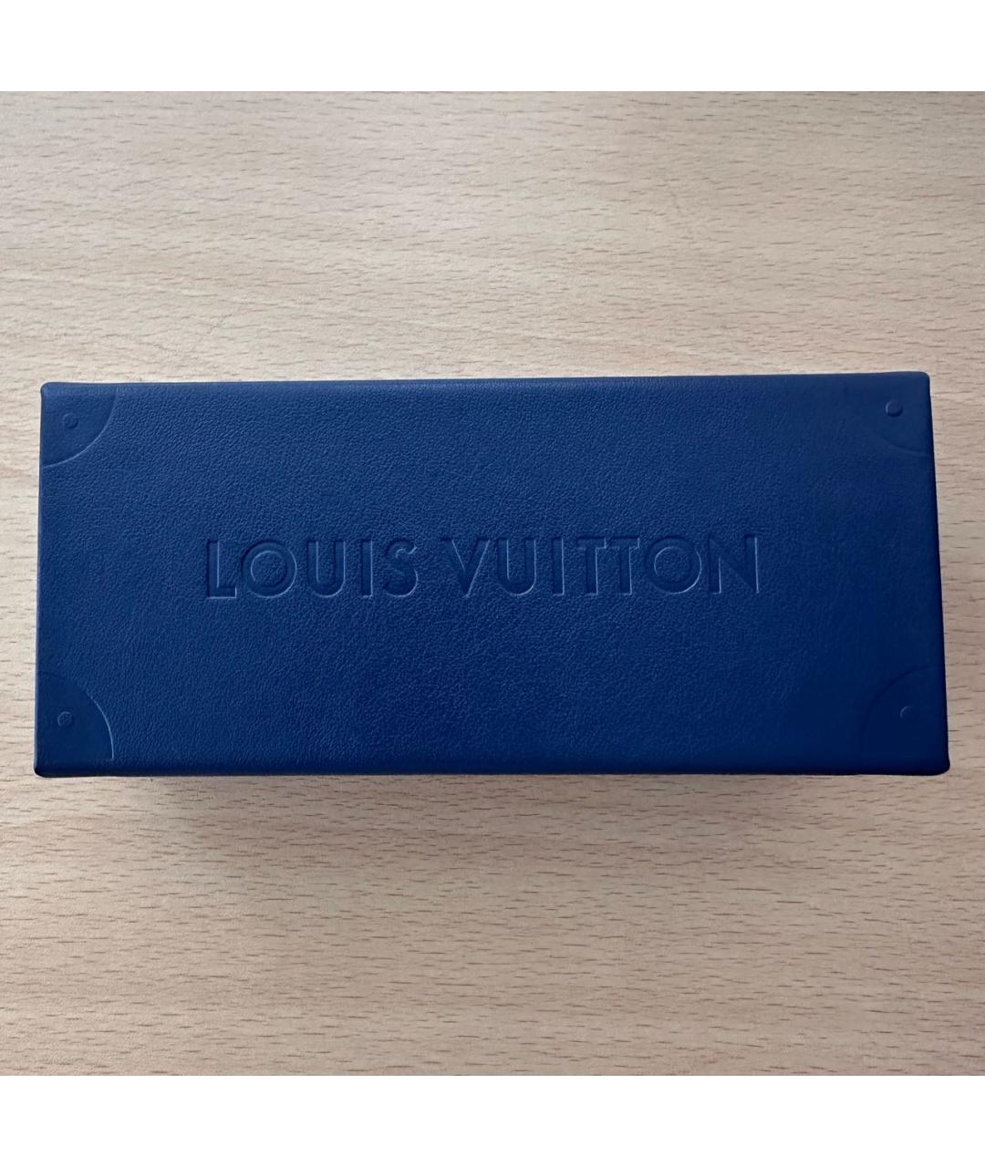 LOUIS VUITTON Золотые металлические солнцезащитные очки, фото 4