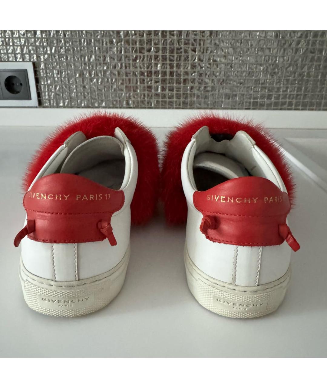 GIVENCHY Белые кожаные кеды, фото 4