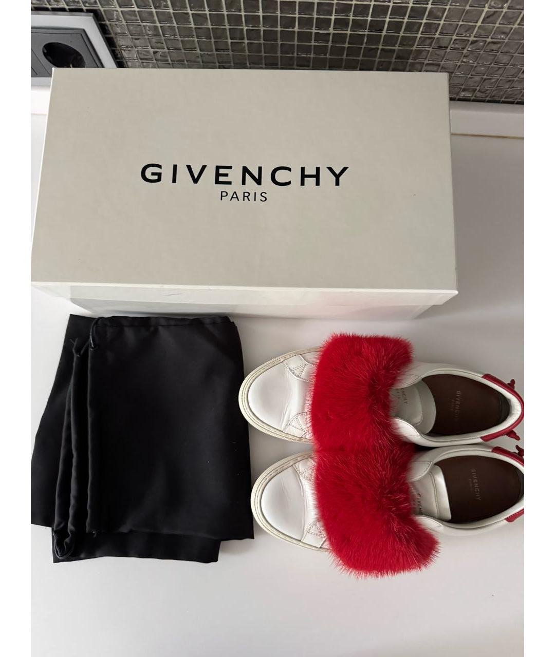 GIVENCHY Белые кожаные кеды, фото 7