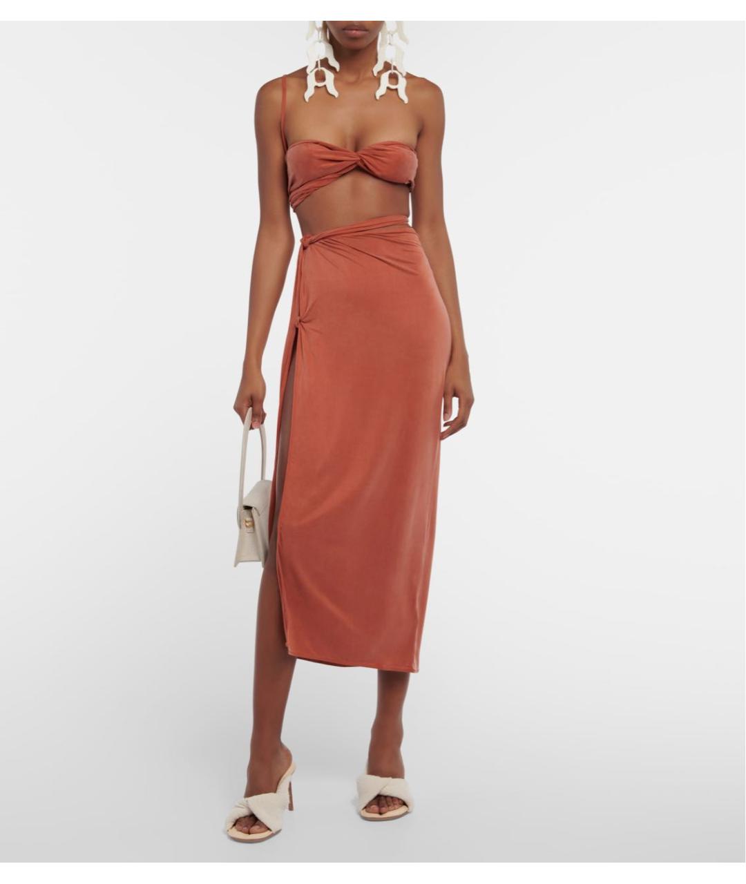 JACQUEMUS Коричневая майка, фото 4