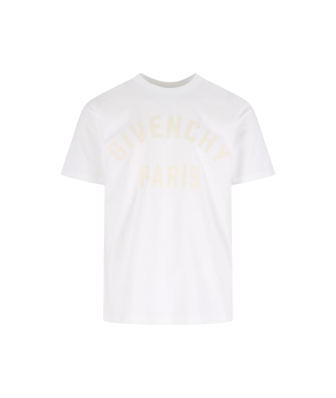 GIVENCHY Белая хлопковая футболка, фото 1