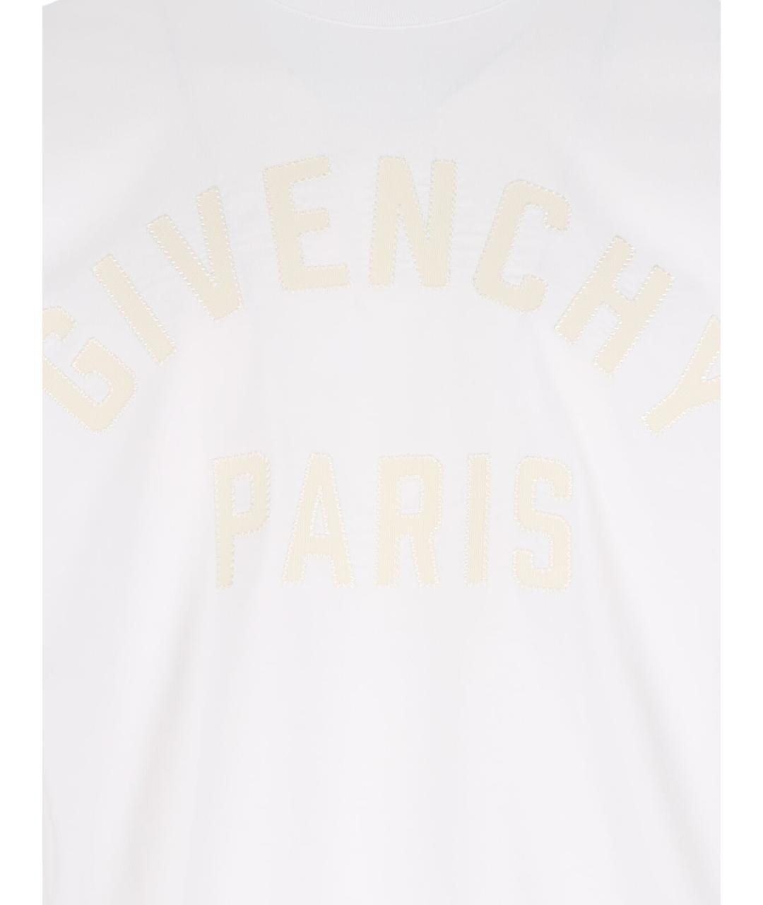 GIVENCHY Белая хлопковая футболка, фото 3