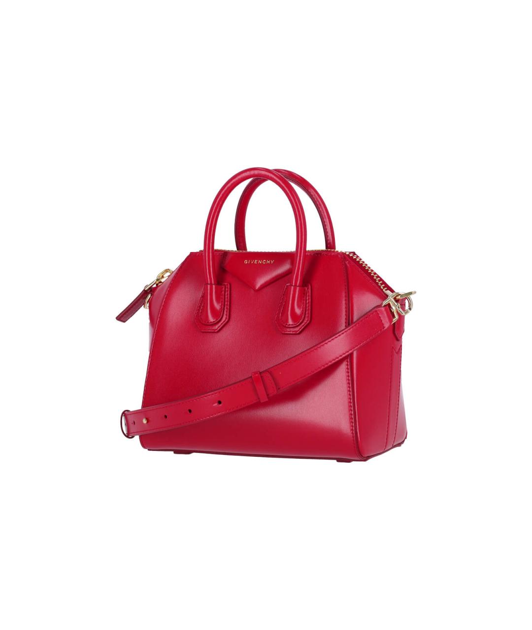GIVENCHY Красная кожаная сумка тоут, фото 2