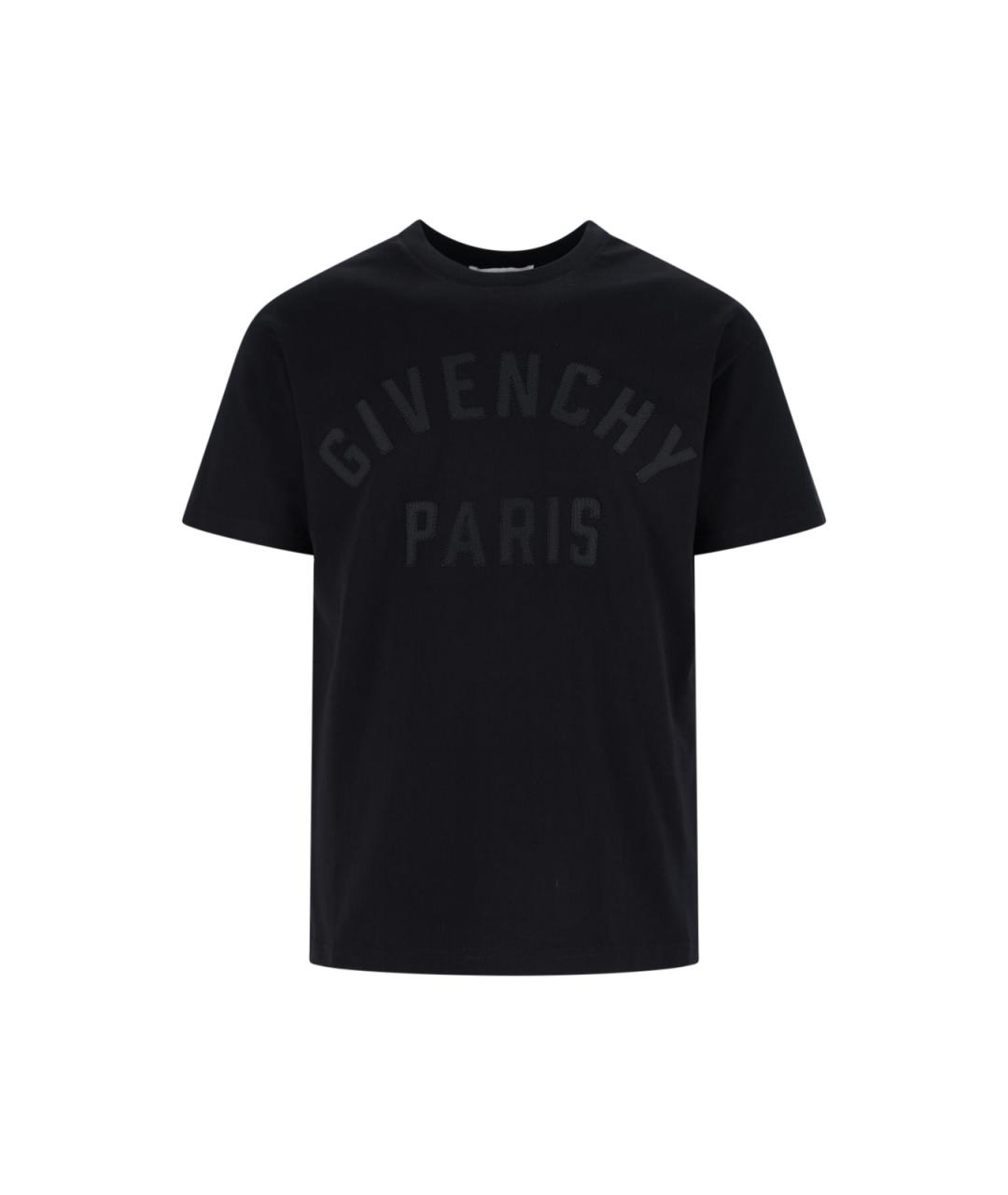 GIVENCHY Черная хлопковая футболка, фото 1