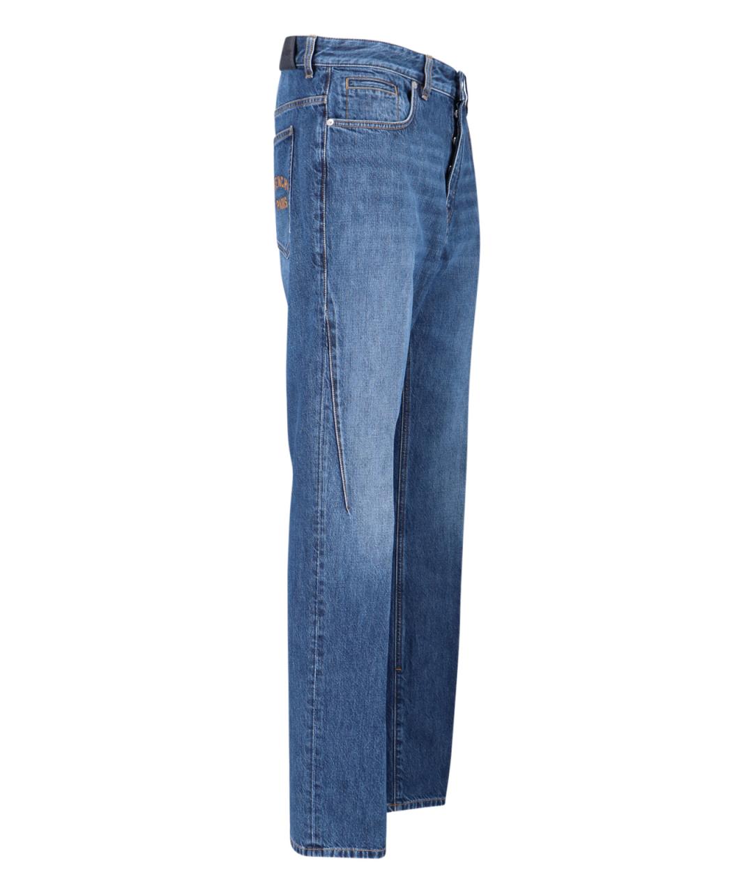 GIVENCHY Синие хлопковые прямые джинсы, фото 3