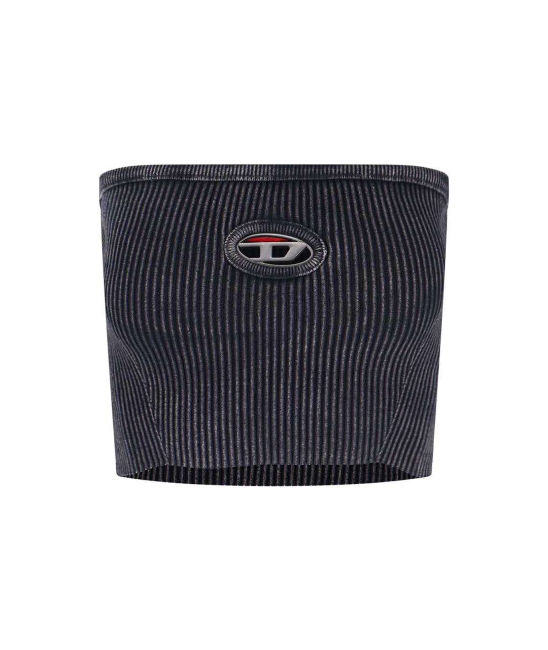 DIESEL Черная хлопковая майка, фото 1