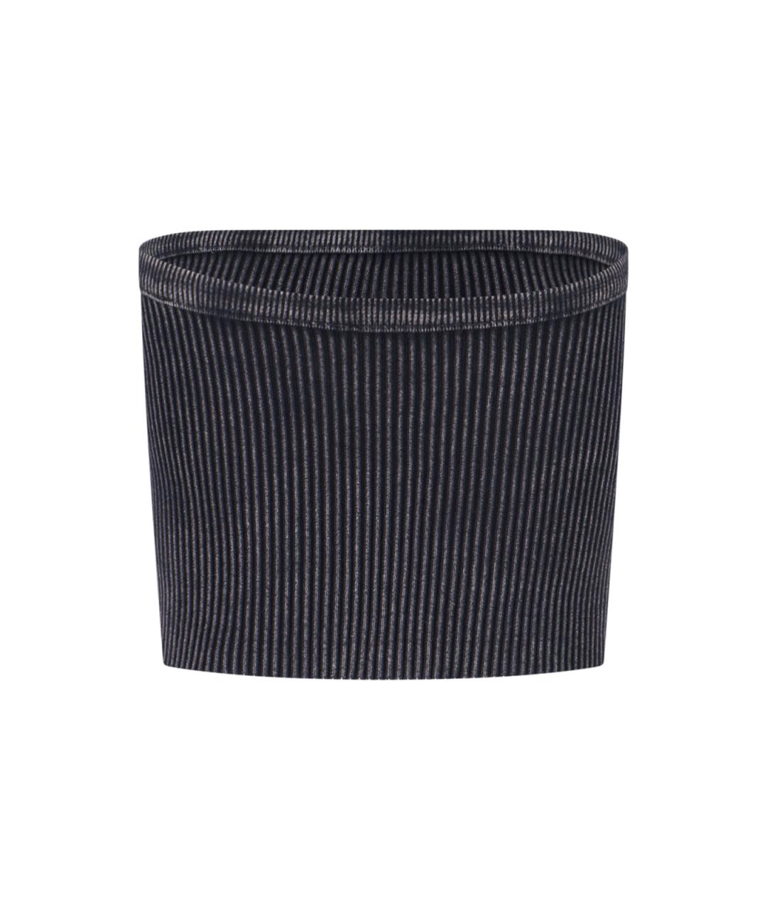 DIESEL Черная хлопковая майка, фото 2