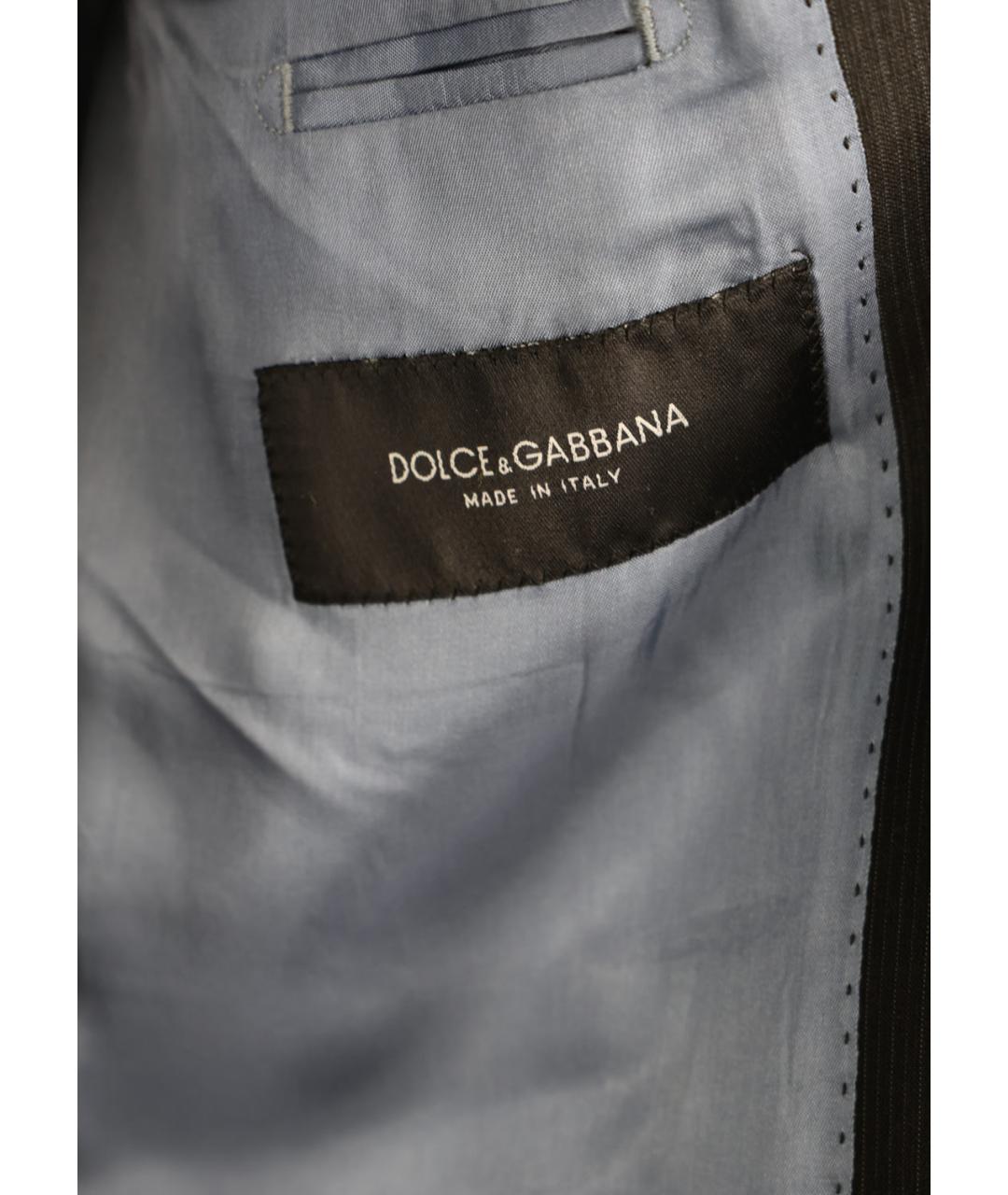DOLCE&GABBANA Черный классический костюм, фото 4