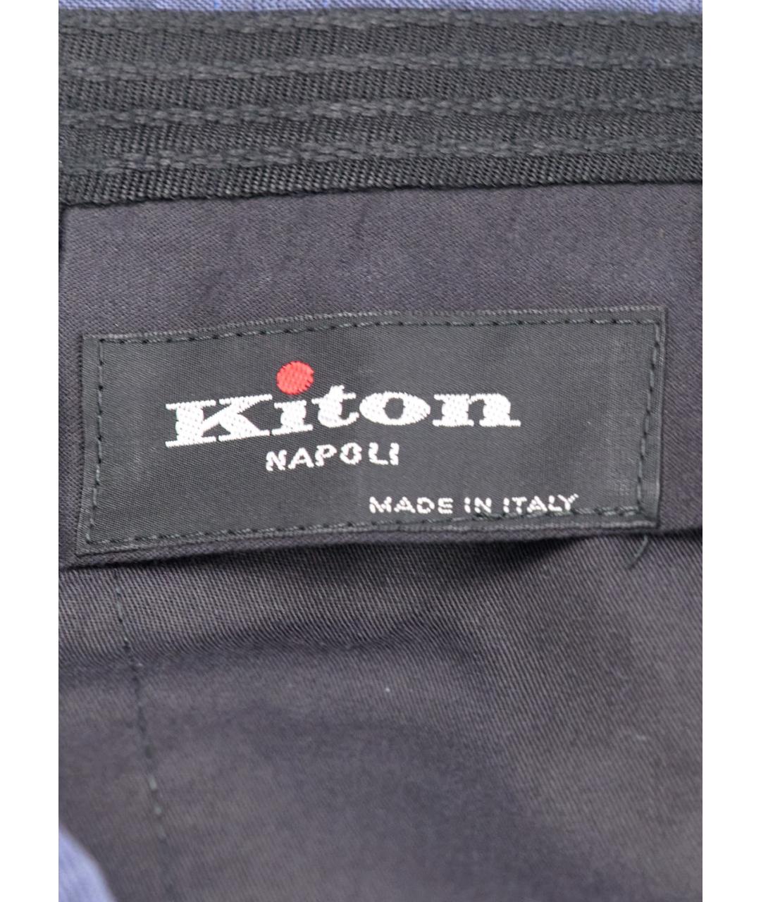 KITON Синий классический костюм, фото 5
