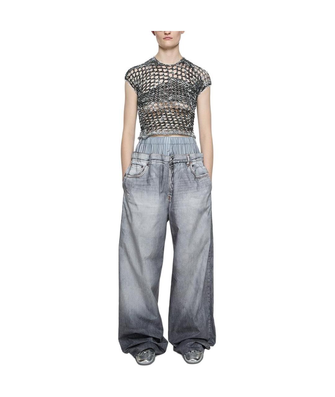 ACNE STUDIOS Черная хлопковая футболка, фото 2