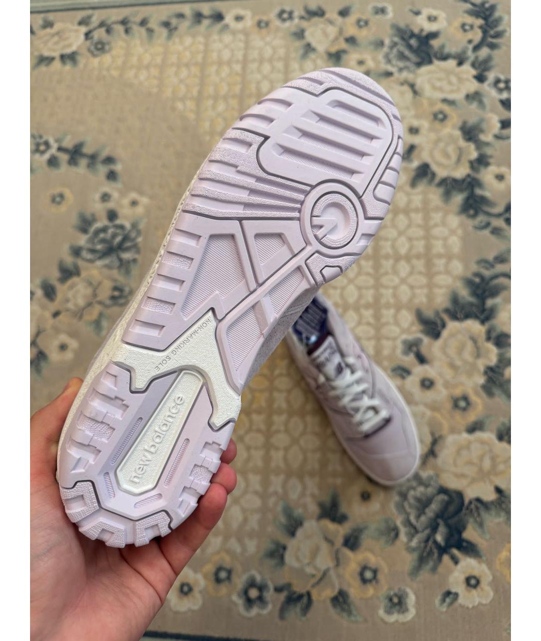 NEW BALANCE Фиолетовые низкие кроссовки / кеды из искусственной кожи, фото 6