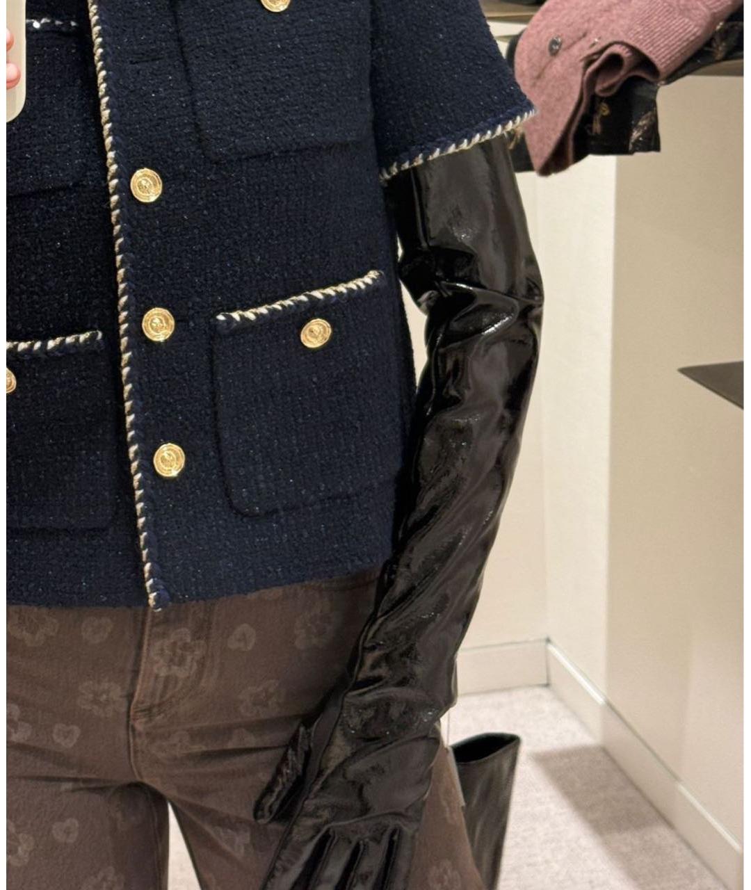 CHANEL Черные кожаные перчатки, фото 6