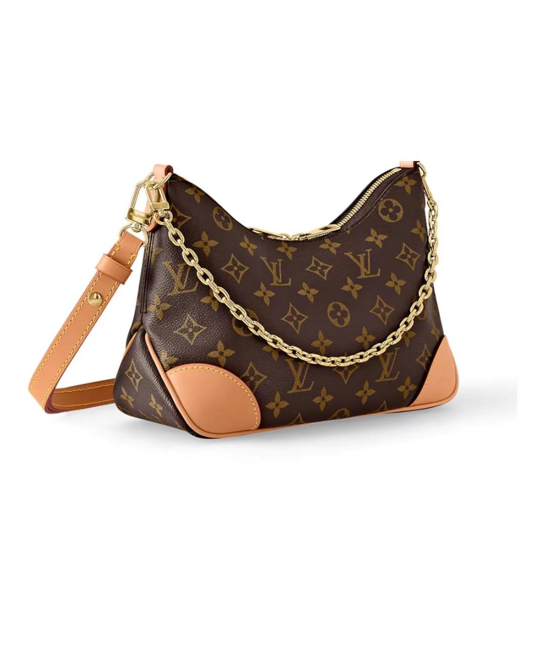 LOUIS VUITTON Коричневая сумка через плечо из лакированной кожи, фото 2
