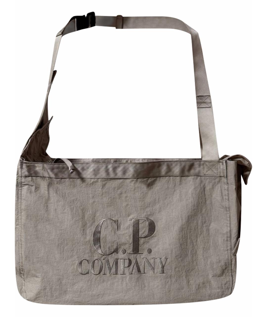 CP COMPANY Бежевая синтетическая сумка на плечо, фото 1