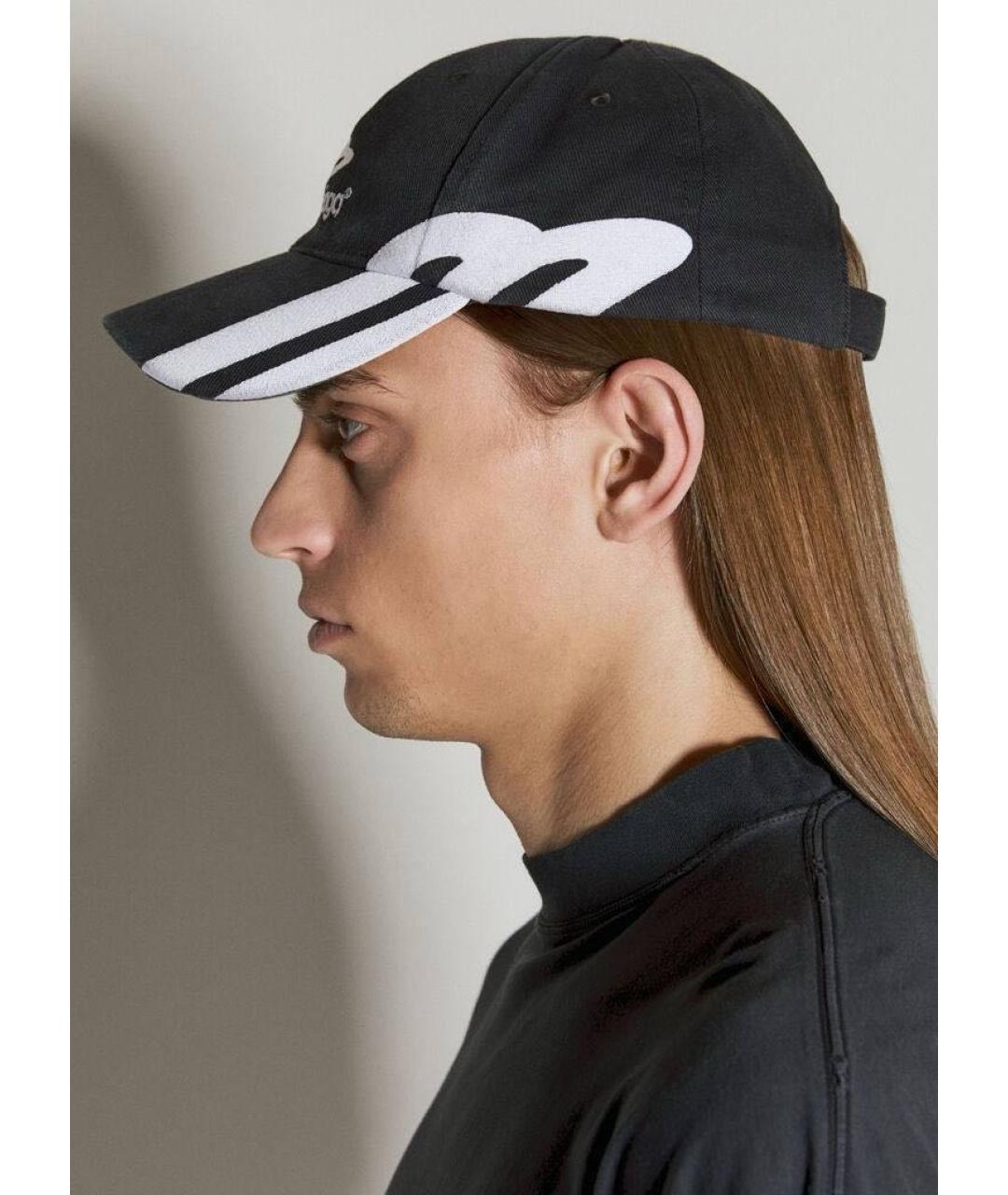 BALENCIAGA Черная хлопковая кепка/бейсболка, фото 4