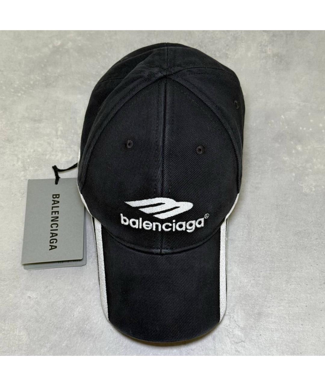 BALENCIAGA Черная хлопковая кепка/бейсболка, фото 3