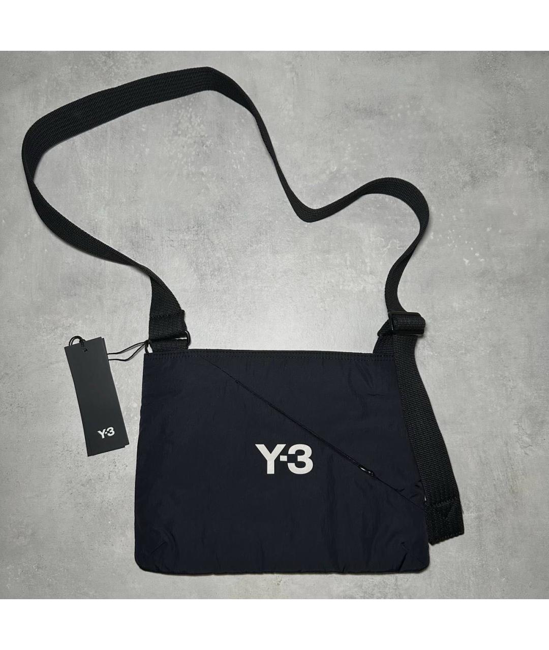 Y-3 Черная сумка на плечо, фото 9
