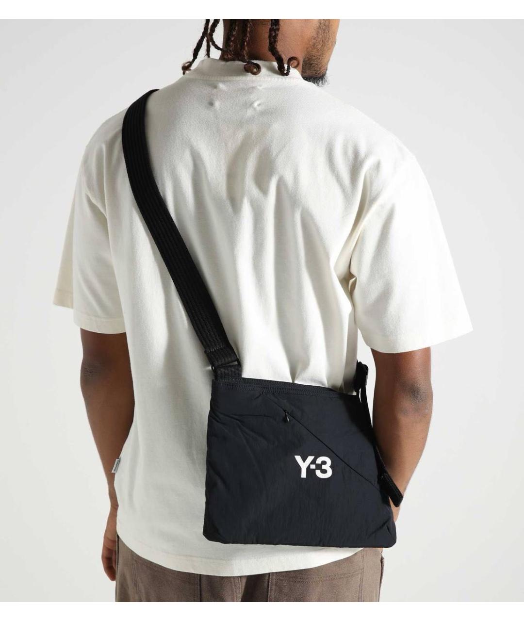 Y-3 Черная сумка на плечо, фото 2