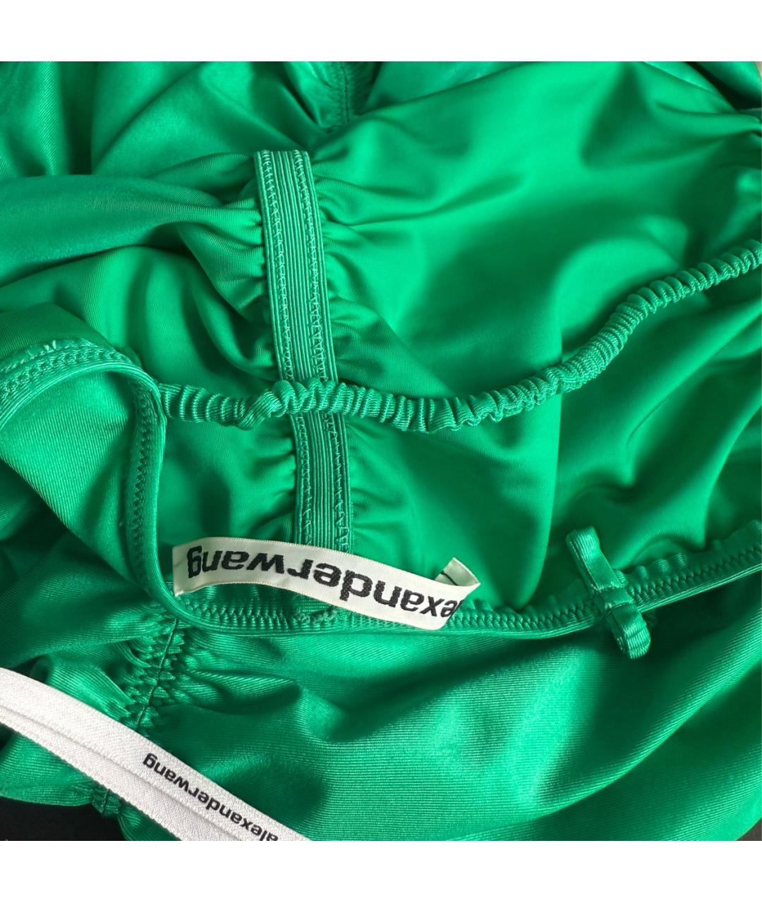 ALEXANDER WANG Зеленые полиамидовое коктейльное платье, фото 5