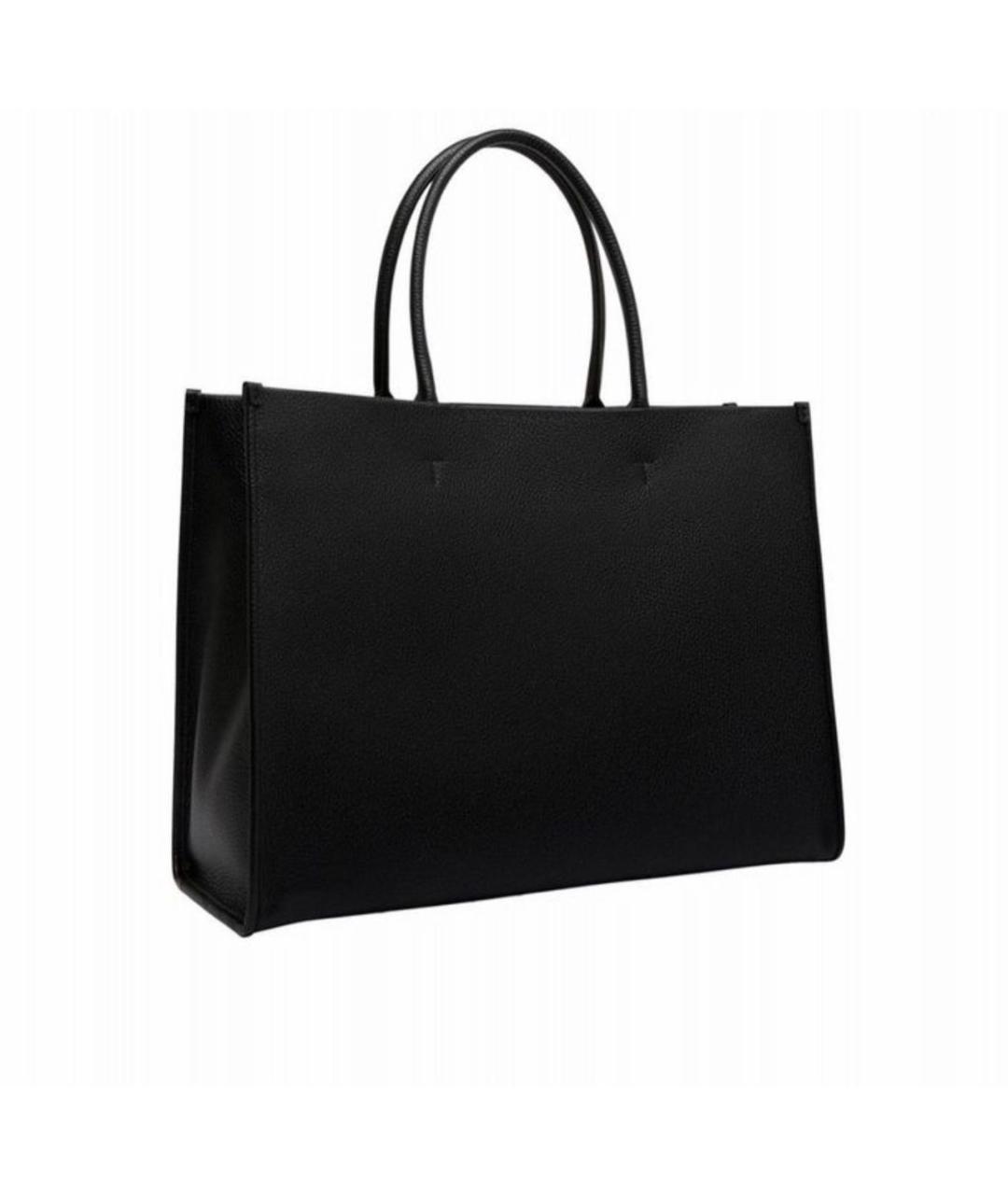 FURLA Черная кожаная сумка тоут, фото 3