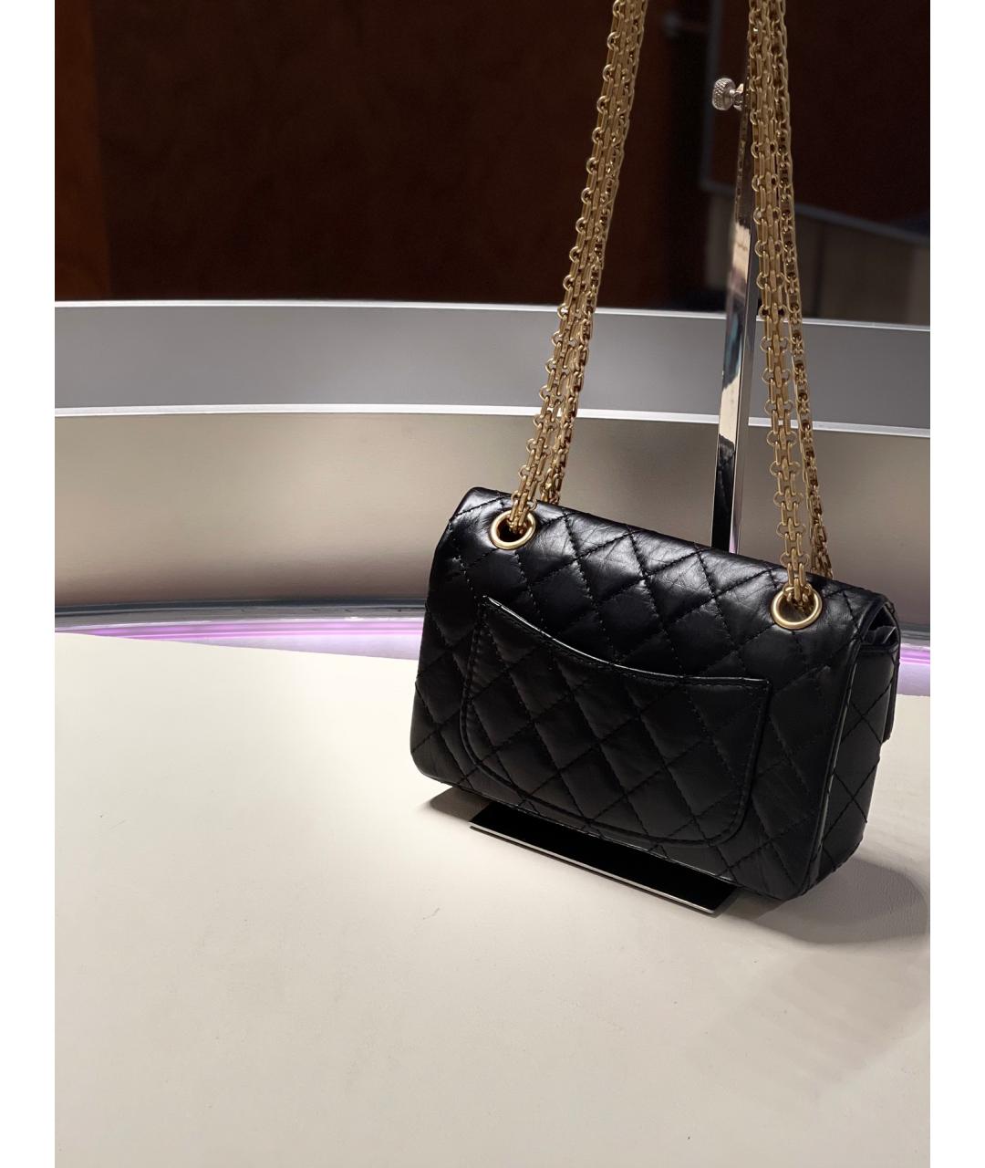 CHANEL Черная кожаная сумка через плечо, фото 3