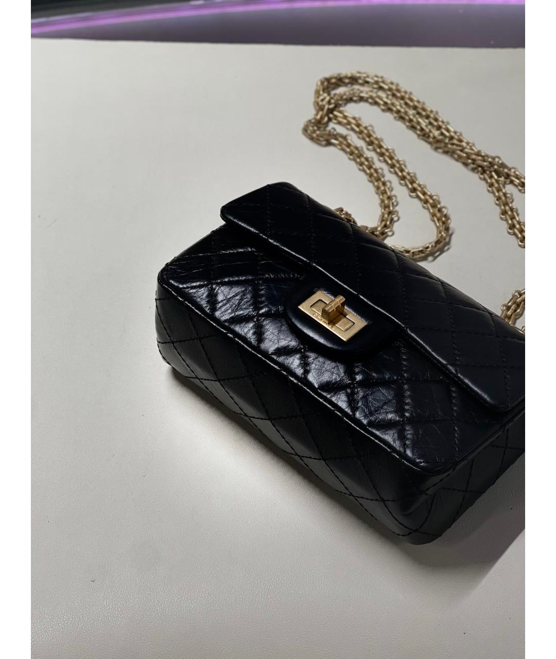CHANEL Черная кожаная сумка через плечо, фото 4