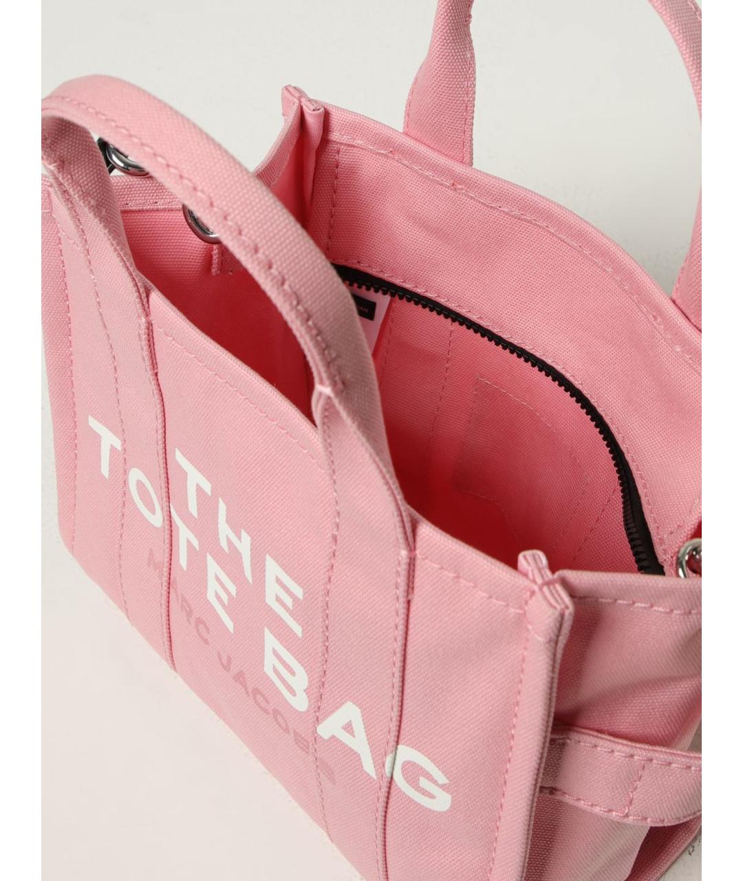 MARC JACOBS Розовая хлопковая сумка тоут, фото 3