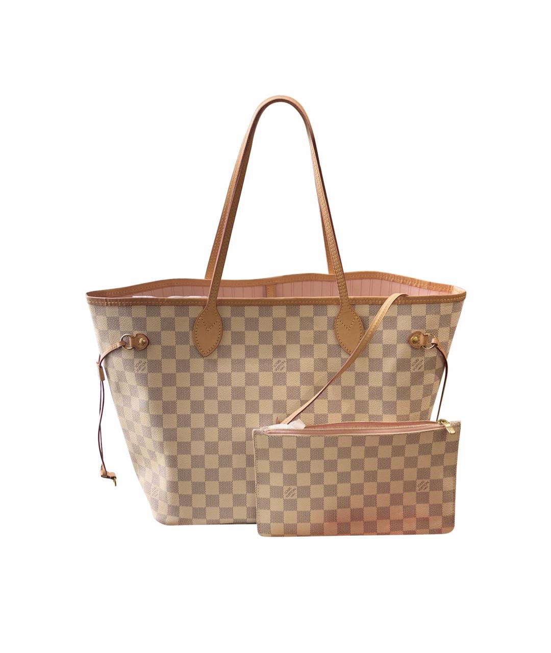 LOUIS VUITTON Бежевая сумка тоут из искусственной кожи, фото 1