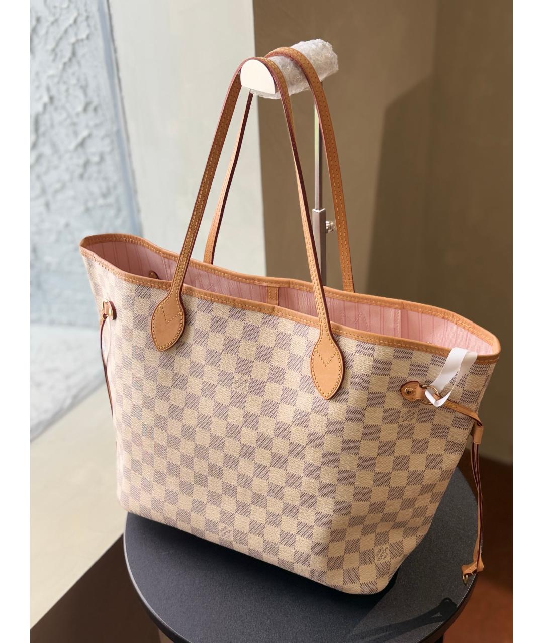 LOUIS VUITTON Бежевая сумка тоут из искусственной кожи, фото 6