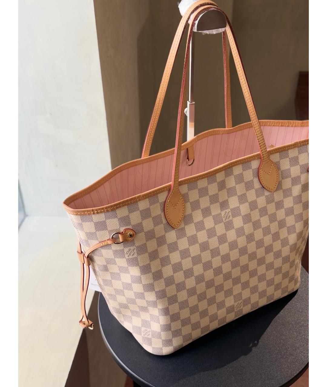 LOUIS VUITTON Бежевая сумка тоут из искусственной кожи, фото 4