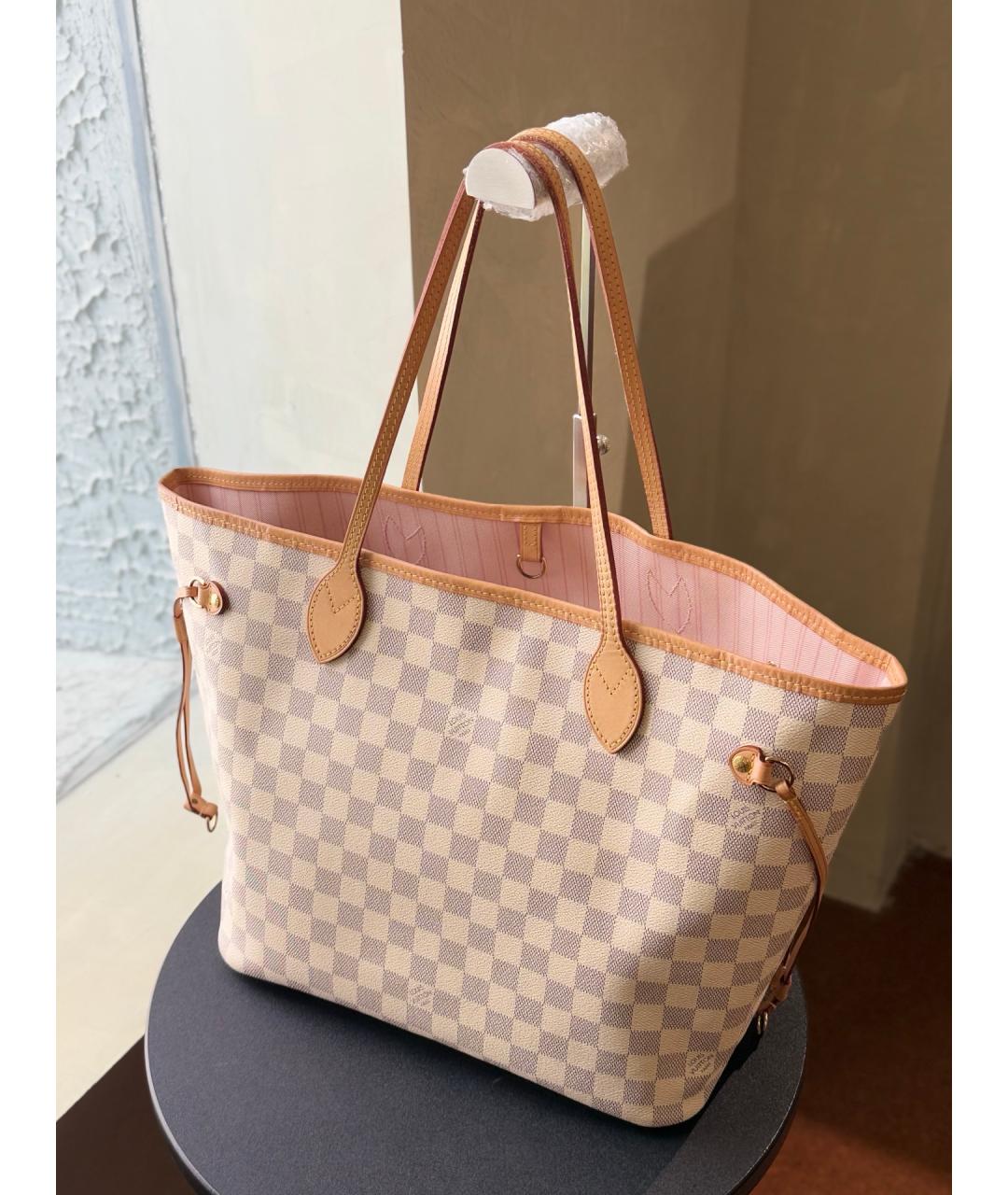 LOUIS VUITTON Бежевая сумка тоут из искусственной кожи, фото 3
